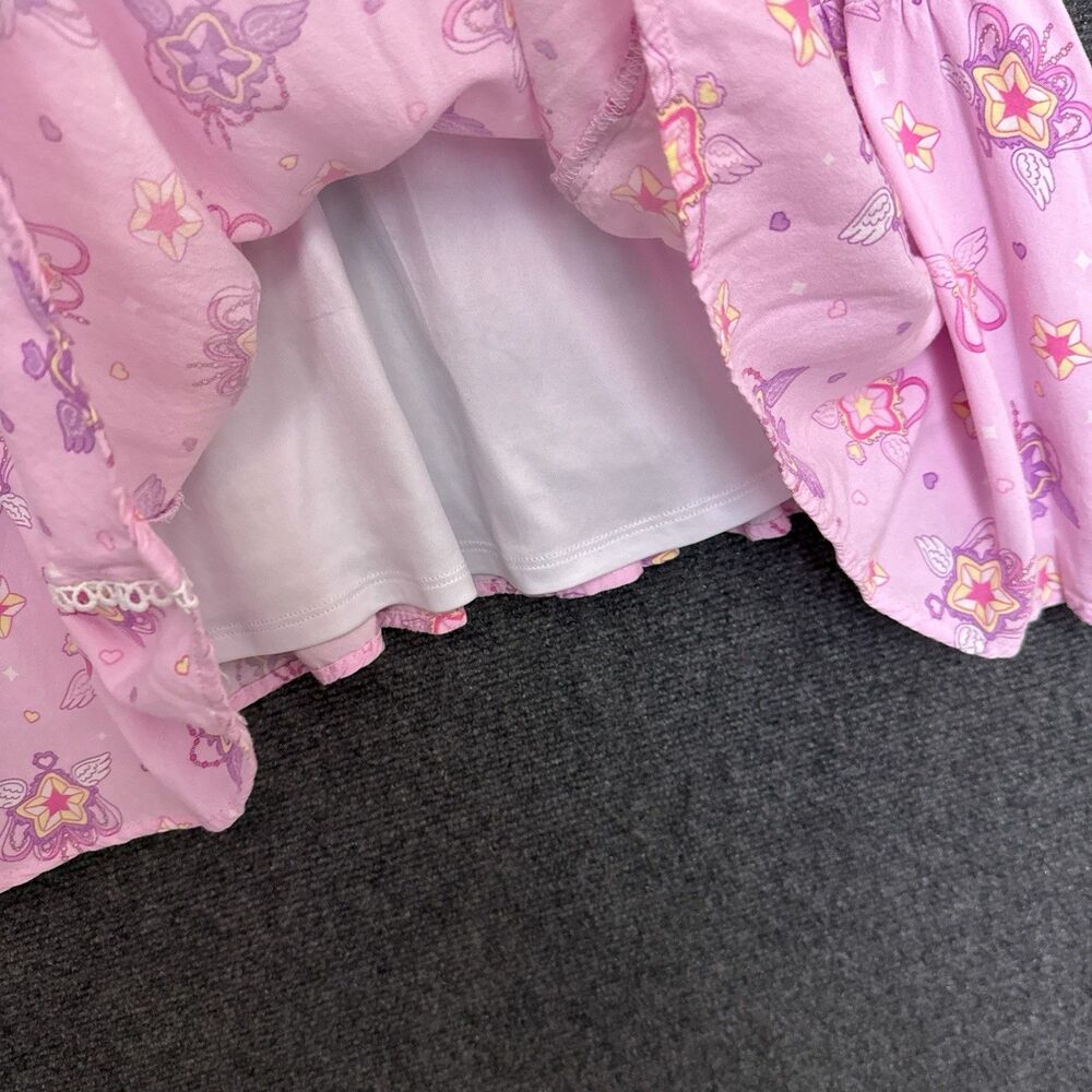Hot Topic Sweet Society Kawaii Mini Dress S Pink Hearts Stars Coquette Princess - Picture 3 of 11